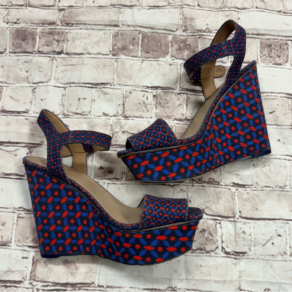 Tory Burch 6.5 wedge platform sandals
